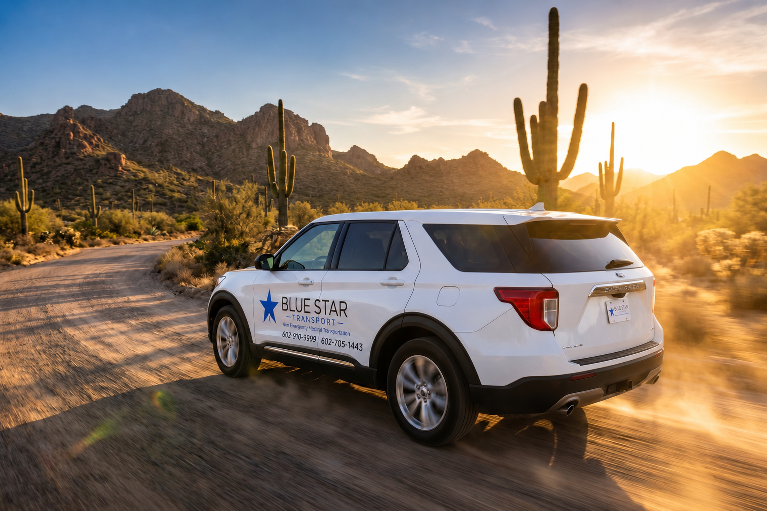 Blue Star Transportation Ford Explorer SUV for non-emergency medical transportation in Arizona